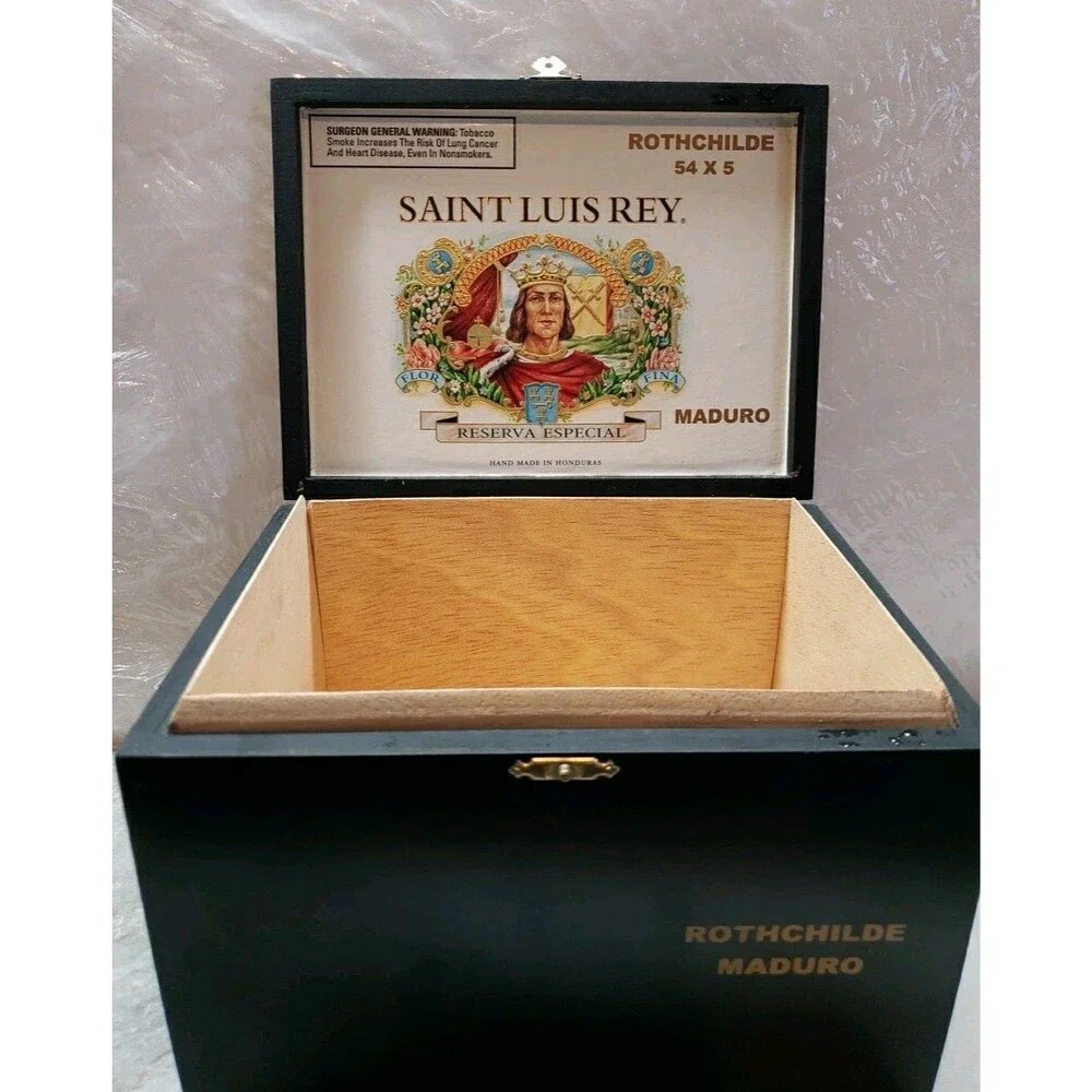 Vintage Saint Luis Rey Reserva Rothchilde Wooden Cigar Box Corona 8